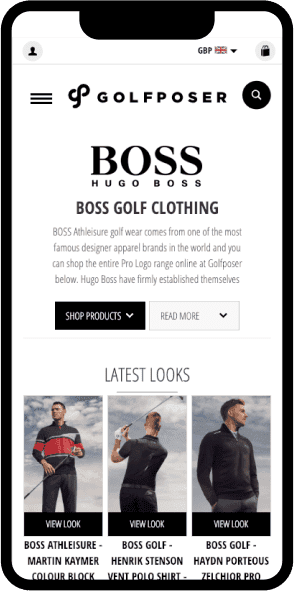 Golf Poser Magento Store